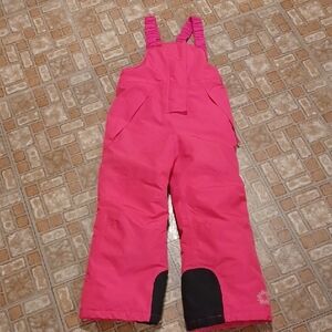 Pink Kids Snow Bib Overalls 4-6 Years Crivit Pro